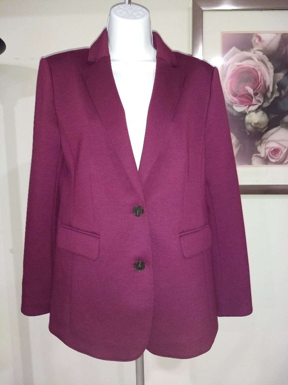 Ann Taylor Rich Purple/Plum Blazer Size 6